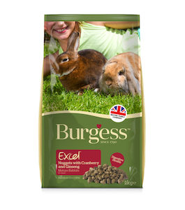 Burgess Excel Mature Rabbit Nuggets with Cranberry & Ginseng