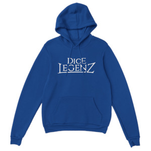 Film and video production: Dice Legenz Royal Seal - White on Dark (Unisex Pullover Hoodie) Dice Legenz