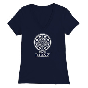 Film and video production: Dice Legenz Royal Seal - Premium Womens V-Neck T-shirt Dice Legenz