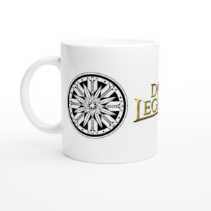 Dice Legenz Gold Logo with Royal Seal (11oz Ceramic Mug) Dice Legenz