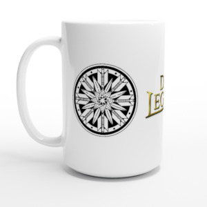 Dice Legenz Gold Logo with Royal Seal (Large 15oz Ceramic Mug) Dice Legenz