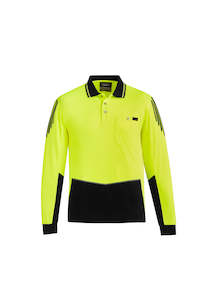 Mens Hi Vis Tracks Short Sleeve Polo