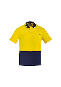 Screen printing: Mens Hi Vis Cotton Short Sleeve Polo