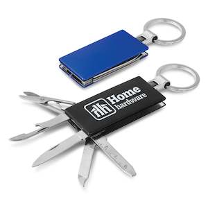 Screen printing: Multi-function Metal Key Ring