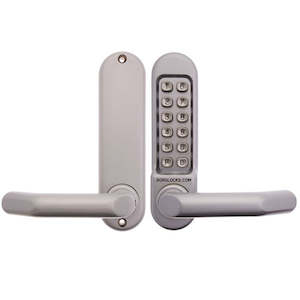 Borg Mechanical Digital Door Lock with Lever and 8mm Spindles Satin Chrome - BL5001SC