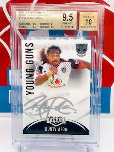 NRL 2018 Elite Young Guns Signatures #/90 BGS 9.5 Auto 10