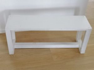 White Bench Seat