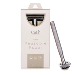 Caliwoods - Long-Handled Silver Razor