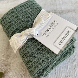 Ecovask - Face Cloths, Organic Cotton