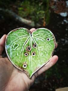 Kawakawa and Mini Monstera ceramic soap dishes