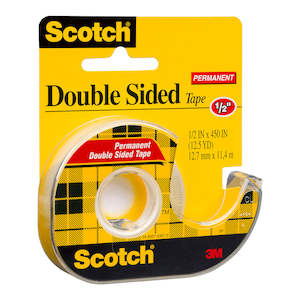 Scotch Double Sided Tape plus Dispenser, 12.7mm x 11.4m (137)