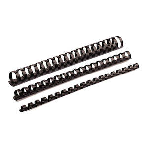 Fellowes Plastic Binding Coils 8mm, Black, Pack of 100