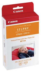 Canon RP54 High Capacity Colour Ink & Paper Kit, 54 Sheets