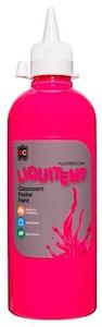 Liquitemp Fluorescent Classroom Poster Paint 500ml - Pink