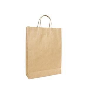 Recyclable Twisted Handle Paper Bag 260mm x 360mm x 200's Pack