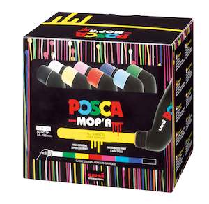 Uni Posca MOP'R Paint Marker Set, PCM-22, 8 Assorted Colours Pack, PCM228C,…