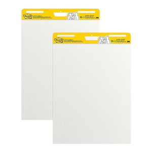 Internet only: Post-it Super Sticky Easel Pad 559 635mm x 762mm, Pack of 2