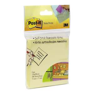 Post-it Notes Yellow 654-HBY 76mm x 76mm Pad