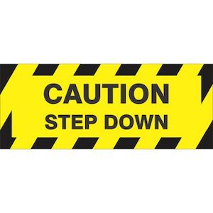 Caution Step Down – Floor Marker