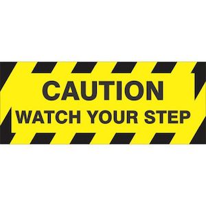 Caution Watch Your Step – Floor Marker