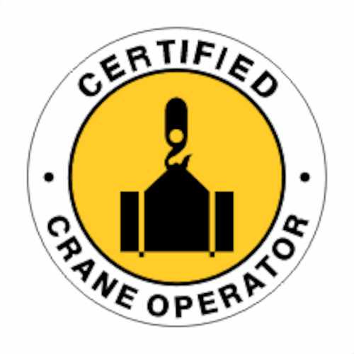 Products: Hard Hat Stickers Certified Crane Operator