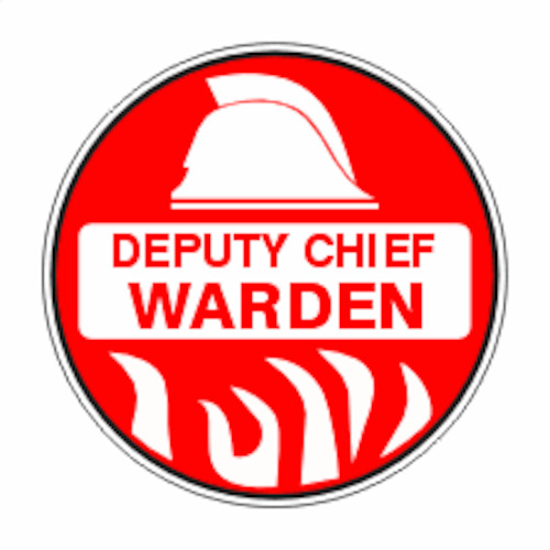 Hard Hat Stickers Deputy Chief Warden