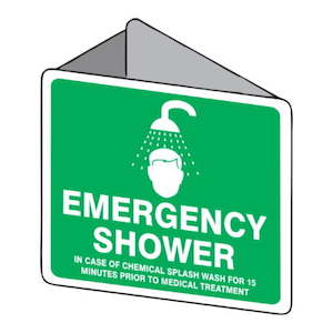 3d Emergency Shower Sign