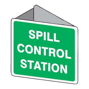 3d Spill Control Station Sign