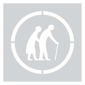 Elderly Access & Walkway Stencil