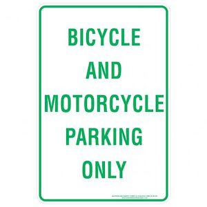 Bicycle And Motorcycle Parking Only