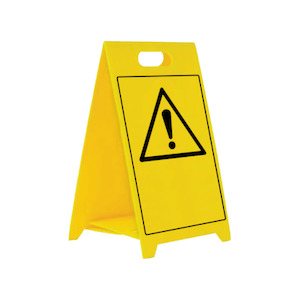 Caution A-frame Corflute Custom Text