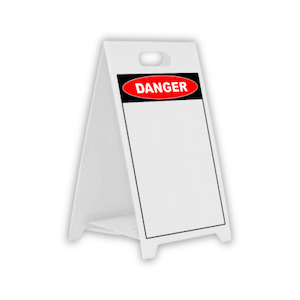 A Frame Signs - Now Online - Discount Safety Signs: Corflute A-frame Danger Custom Text