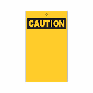 Blank Lockout Tag (Caution)