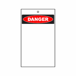 Blank Lockout Tag (Danger)