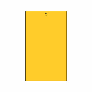 Blank Lockout Tag (Yellow)