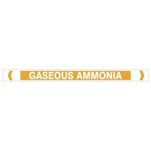 Gaseous Ammonia Pipe Markers