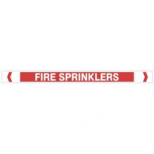 Fire Sprinklers Pipe Markers