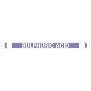 Acid Pipe Markers: Sulfuric Pipe Markers