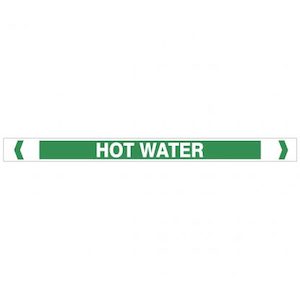 Hot Water Pipe Markers