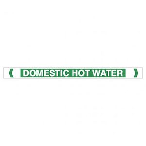 Domestic Hot Water Pipe Markers