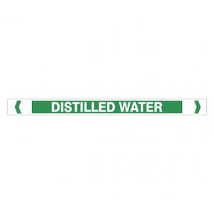 Distilled Water Pipe Markers