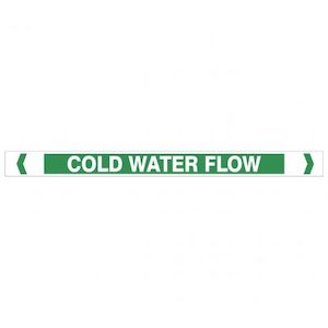 Cold Water Flow Pipe Markers