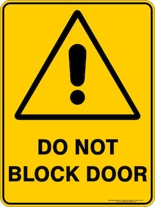 Do Not Block Door