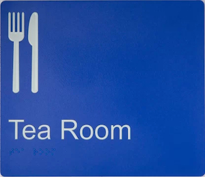 Tea Room Sign (Braille)