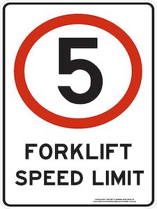 Forklift Speed Limit 5km