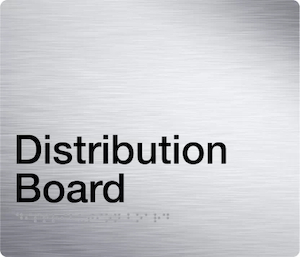 Distribution Board Braille Sign – Stainless Steal