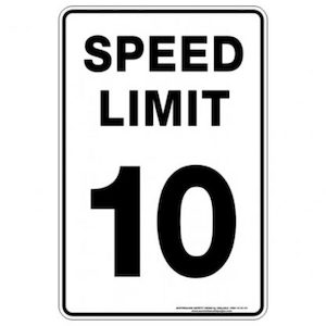 Speed Limit 10