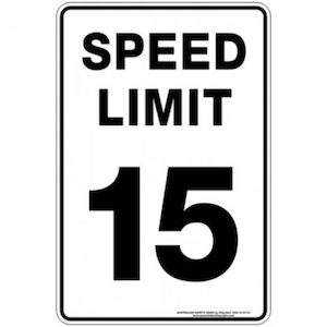 Speed Limit 15