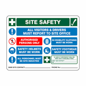 Site Safety Combination Sign