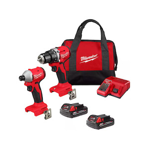 Milwaukee M18 Brushless Cordless Compact Drill/Impact Combo Kit